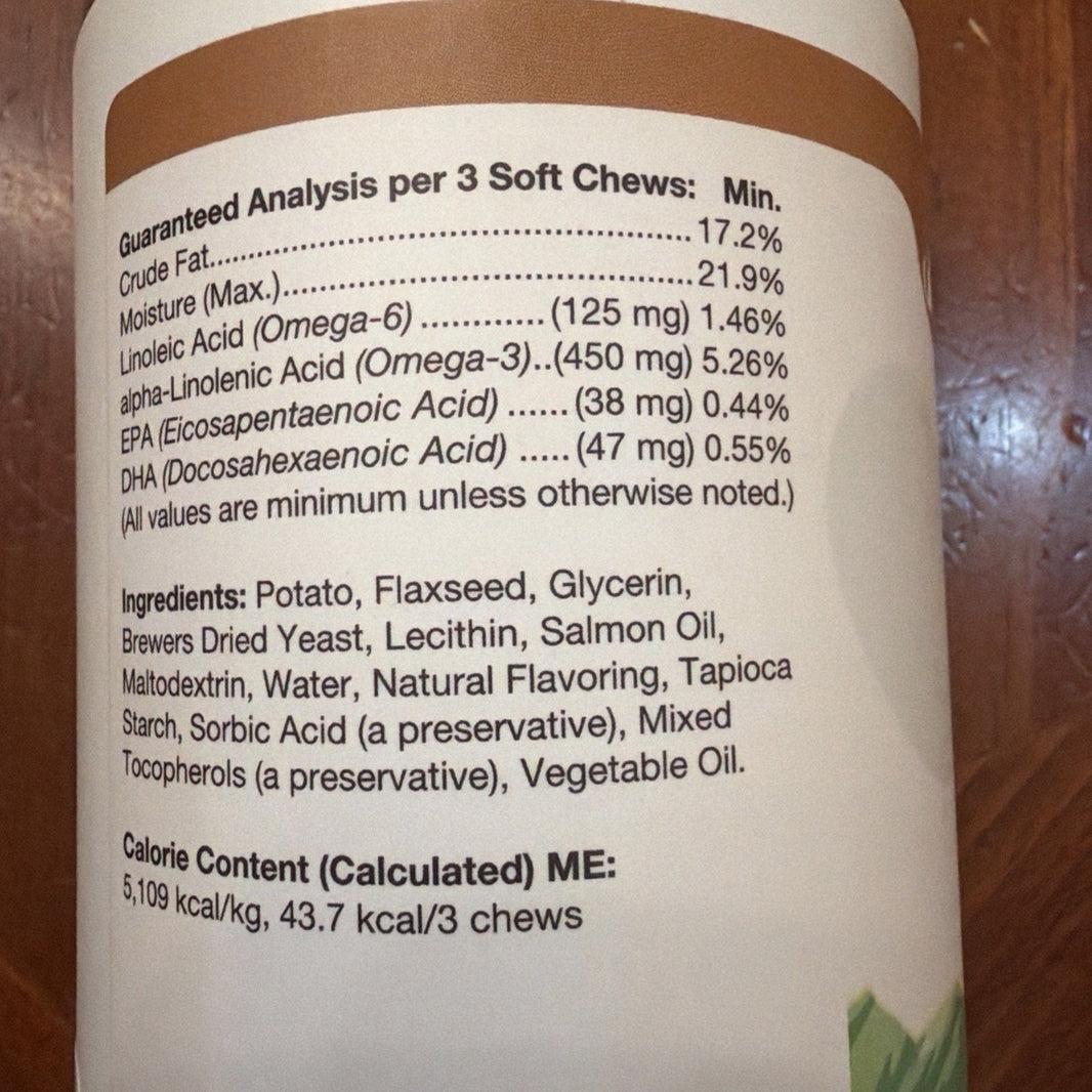 NaturVet Omega-Gold Plus Salmon Oil 180 Chews-NaturVet Omega-Gold Plus Salmon Oil 180 Chews
