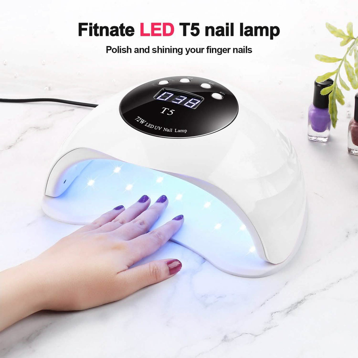 48W UV LED Gel Nail Lamp with 4 Timer-48W UV LED Gel Nail Lamp with 4 Timer