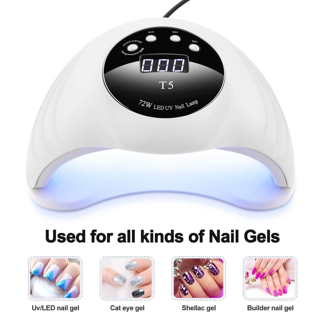48W UV LED Gel Nail Lamp with 4 Timer-48W UV LED Gel Nail Lamp with 4 Timer