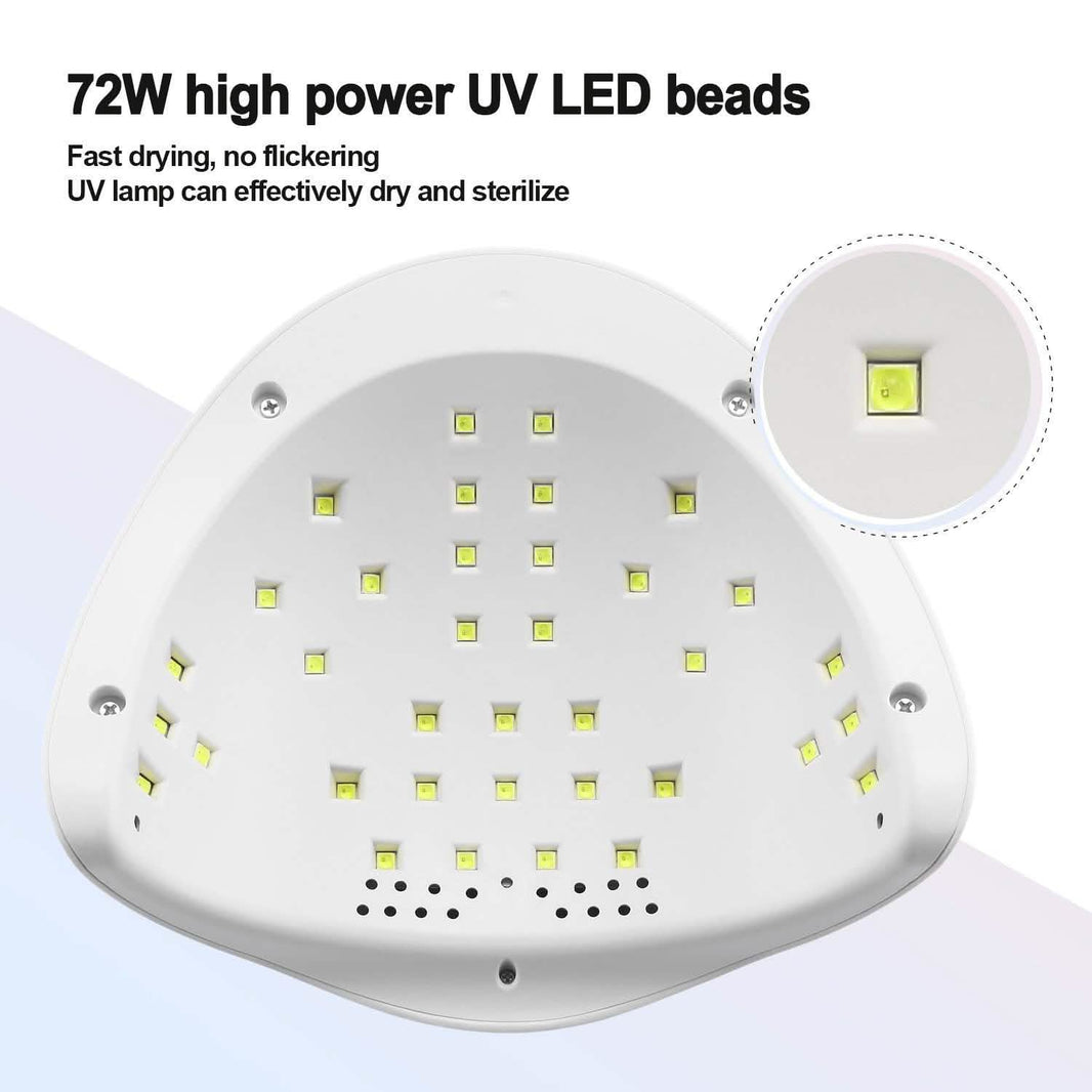 48W UV LED Gel Nail Lamp with 4 Timer-48W UV LED Gel Nail Lamp with 4 Timer