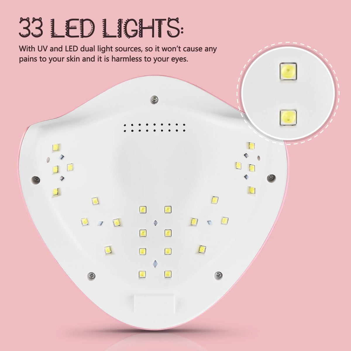 48W UV LED Gel Nail Lamp with 4 Timer-48W UV LED Gel Nail Lamp with 4 Timer