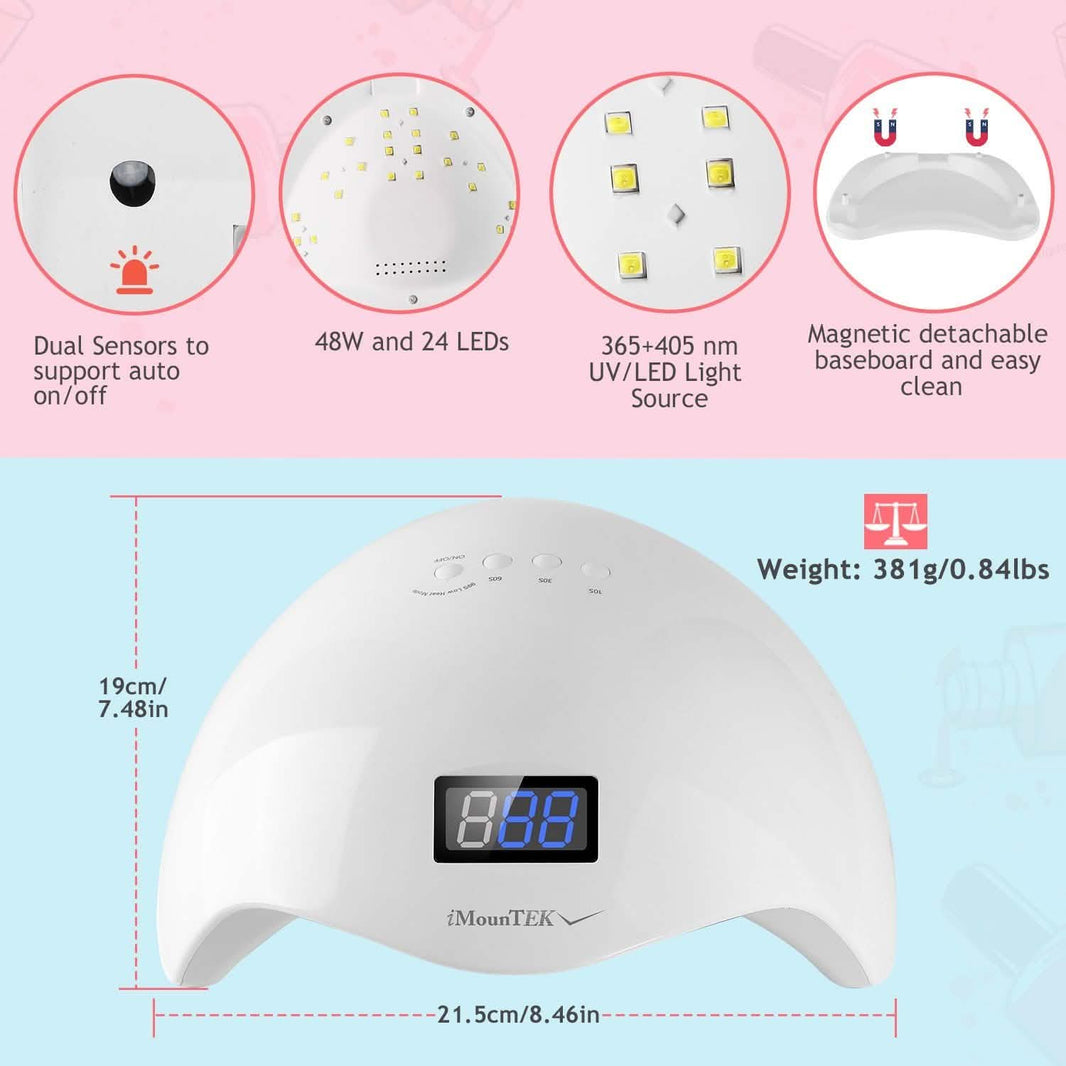 48W UV LED Nail Lamp Gel Polish Nail Dryer-48W UV LED Nail Lamp Gel Polish Nail Dryer