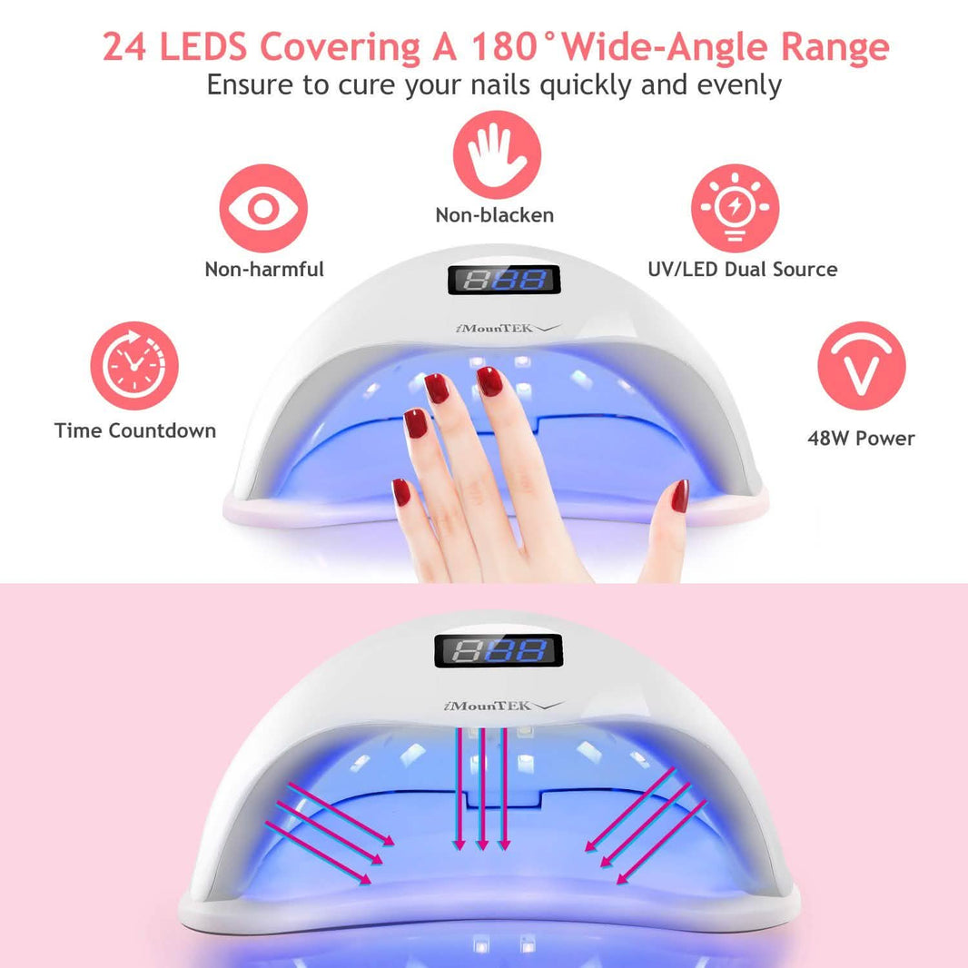 48W UV LED Nail Lamp Gel Polish Nail Dryer-48W UV LED Nail Lamp Gel Polish Nail Dryer