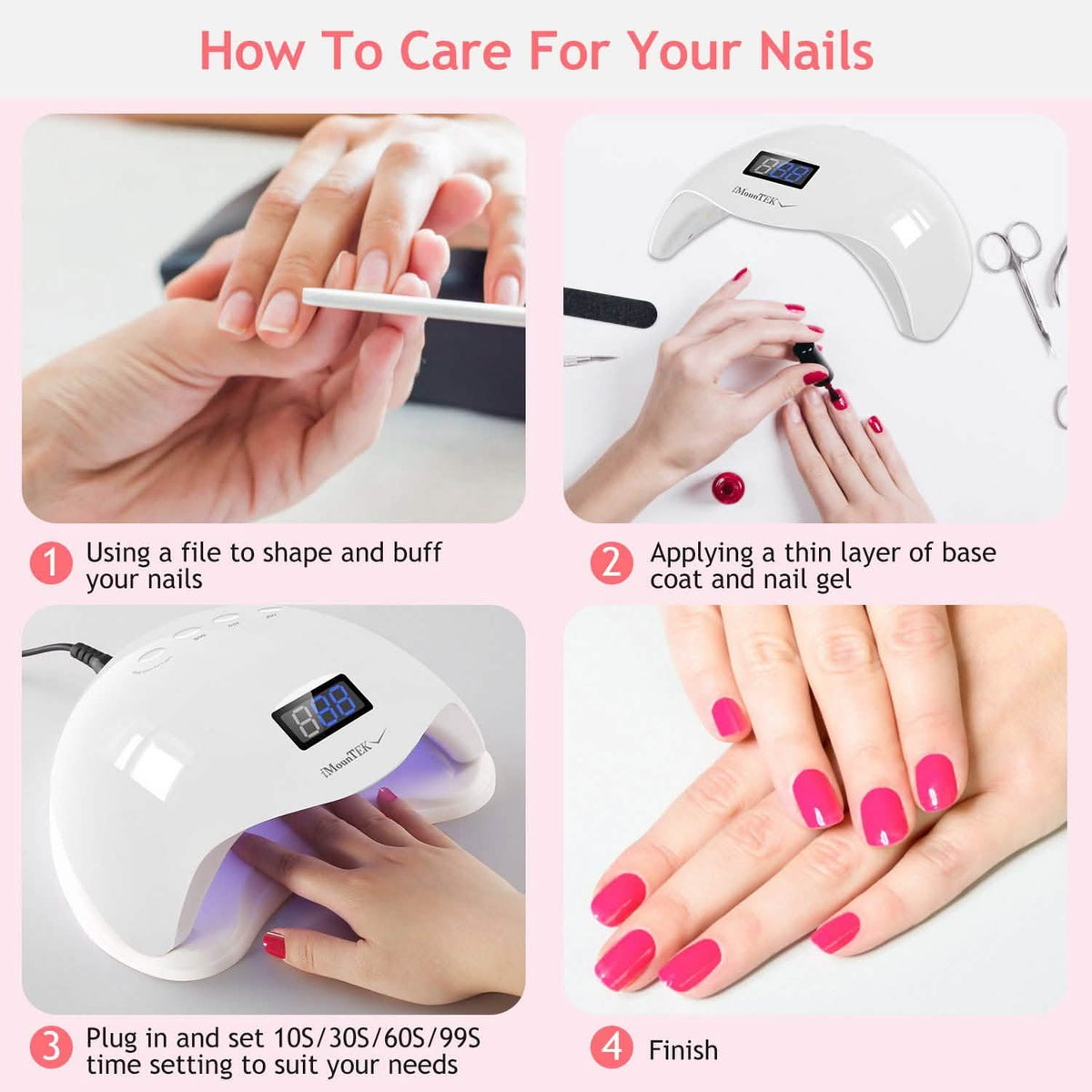 48W UV LED Nail Lamp Gel Polish Nail Dryer-48W UV LED Nail Lamp Gel Polish Nail Dryer