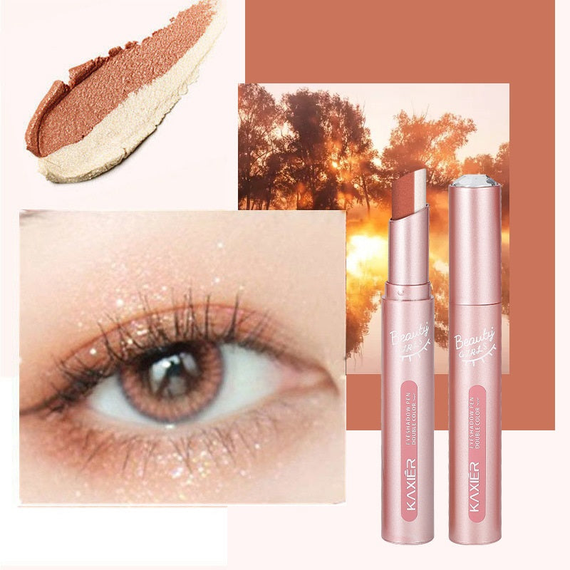 Waterproof And Sweat-proof Gradient Two-color Lazy Eyeshadow Stick-6cad2fc54b9b7379160d427a8030203a