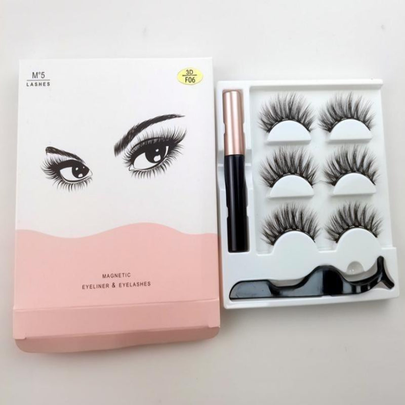 Magnetic False Eyelashes Five Pairs Of Mixed-5acd977daba68b8ad234c044f2f1b9fb