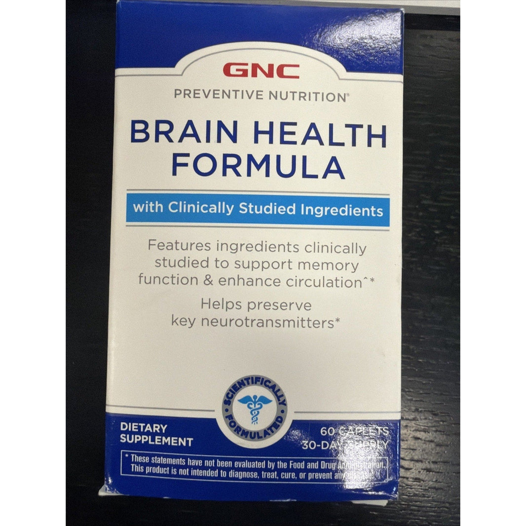 GNC Brain Health Formula Supplement Tablets -60 Count EXP:01/27-GNC Brain Health Formula Supplement Tablets -60 Count EXP:01/27