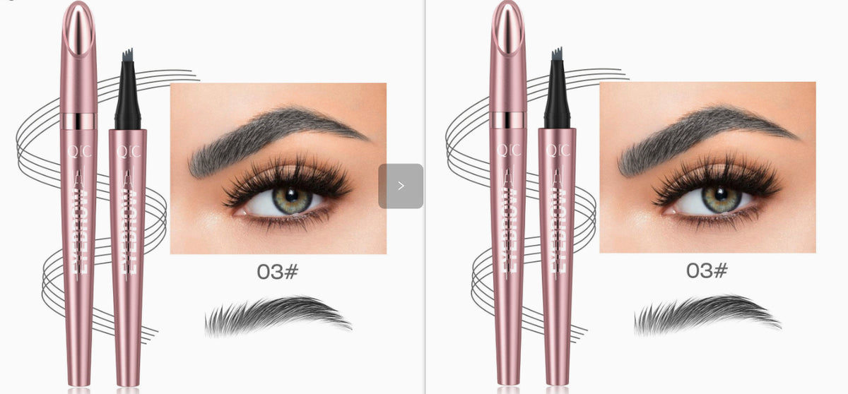 Waterproof And Smooth Not Smudge Four-fork Liquid Eyebrow Pencil-927818ffd560fd3893284dd421fb4f1a