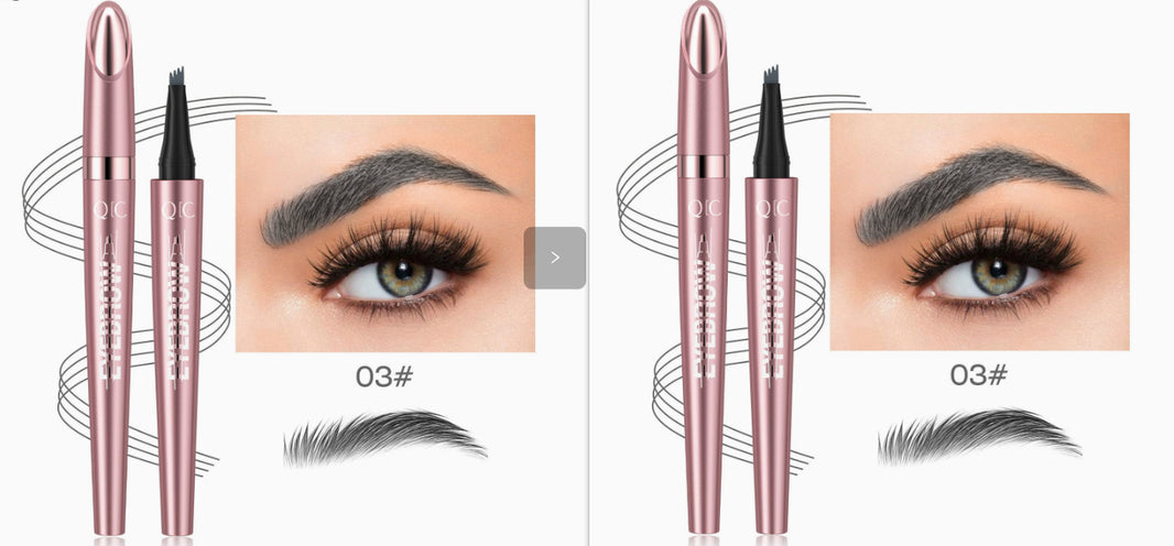 Waterproof And Smooth Not Smudge Four-fork Liquid Eyebrow Pencil-927818ffd560fd3893284dd421fb4f1a