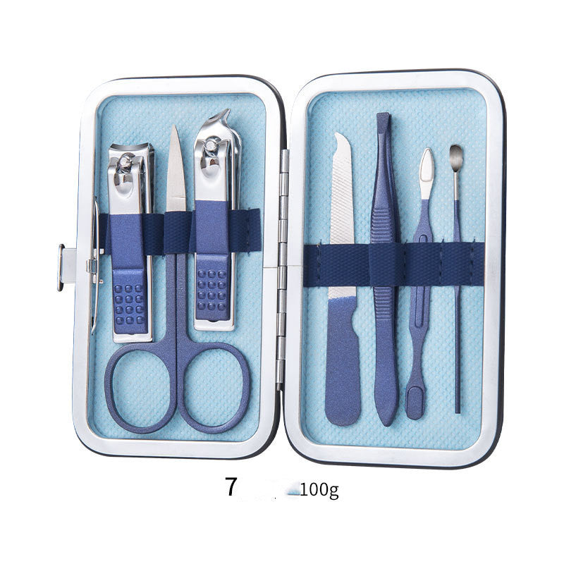 Professional Scissors Nail Clippers Set Ear Spoon Dead Skin Pliers Nail Cutting Pliers Pedicure Knife Nail Groove Trimmers-38b7d1bd599568084ab6049aefcfe726