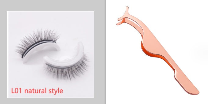 Reusable 3D Mink Lashes Natural False Eyelashes Self Adhesive Fake Glue Free Makeup Eyelash Extension Silk-44d7bd8acbe94bbfe4fbd6579c991b1e