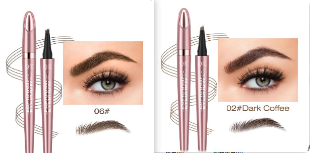 Waterproof And Smooth Not Smudge Four-fork Liquid Eyebrow Pencil-46fe7fe80303f1cd4212f3133d3a1292