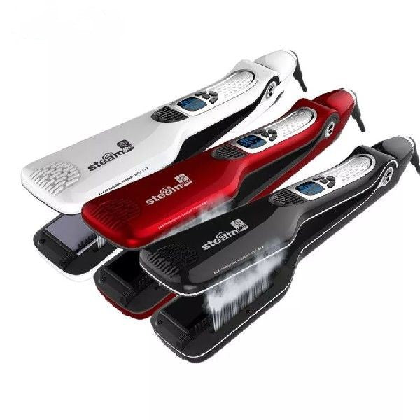 CLRLIFE Steam Hair Brush Titanium Ceramic Flat Iron-728bfa86eab21f04a2b8d3d6d8226b78