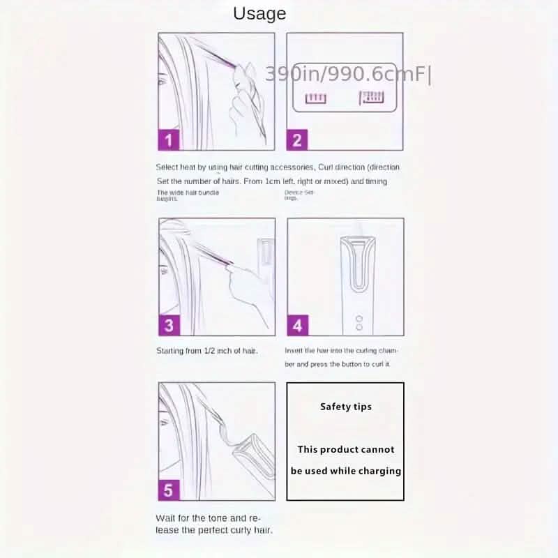 5 Heat Settings Auto-Curler for Luscious Locks-5 Heat Settings Auto-Curler for Luscious Locks