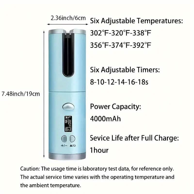 5 Heat Settings Auto-Curler for Luscious Locks-5 Heat Settings Auto-Curler for Luscious Locks