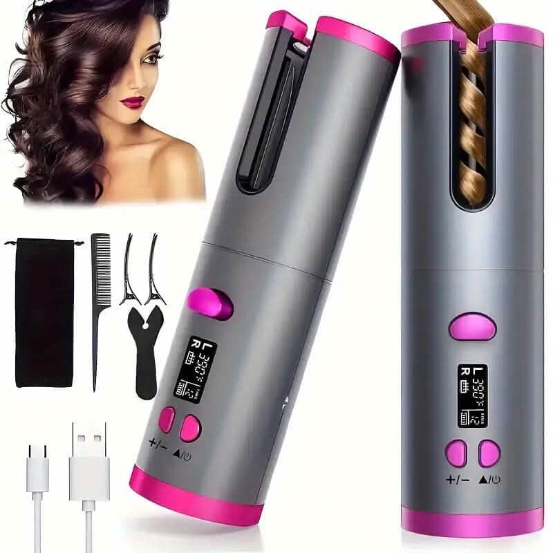 5 Heat Settings Auto-Curler for Luscious Locks-5 Heat Settings Auto-Curler for Luscious Locks