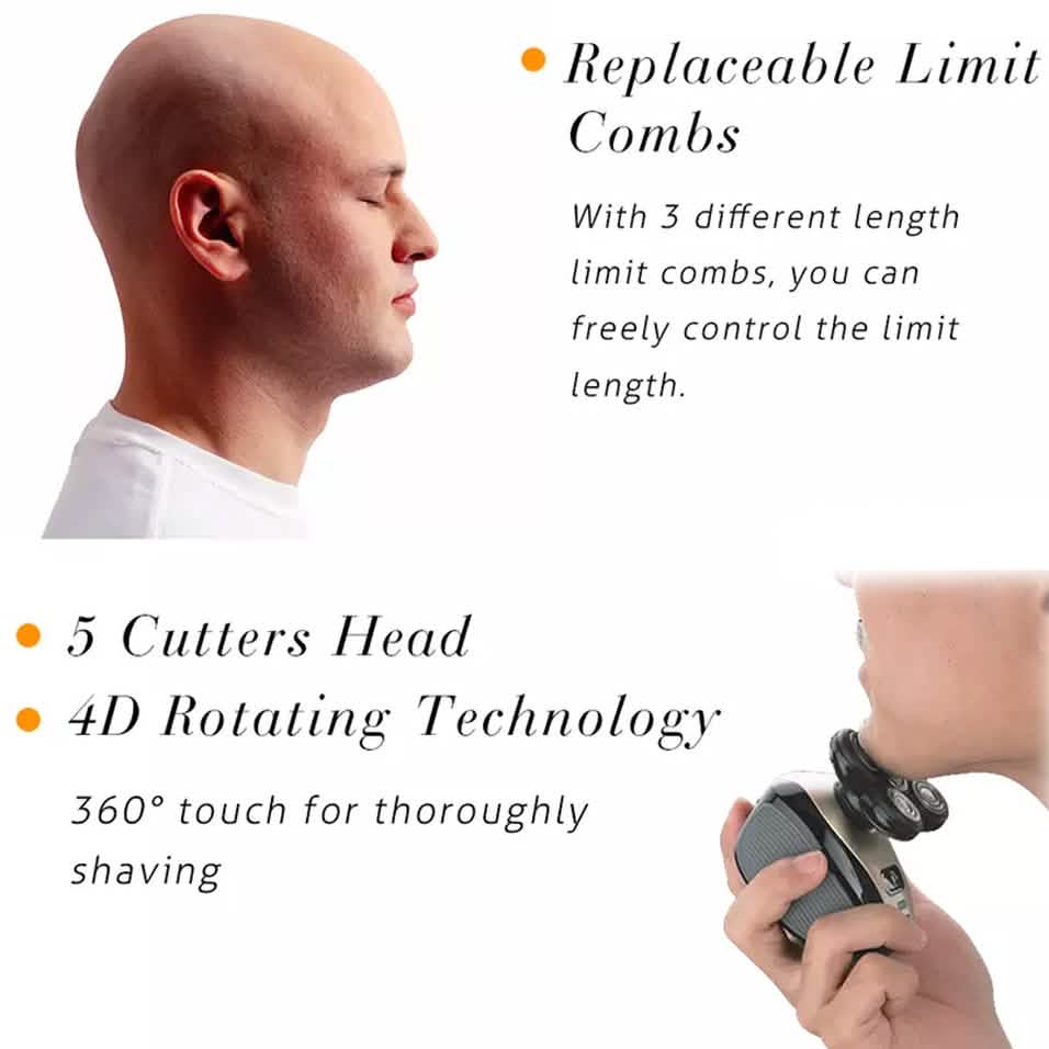 5-in-1 4D Rotary Electric Shaver Beard Trimmer-5-in-1 4D Rotary Electric Shaver Beard Trimmer