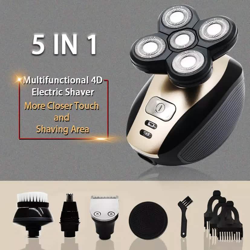 5-in-1 4D Rotary Electric Shaver Beard Trimmer-5-in-1 4D Rotary Electric Shaver Beard Trimmer
