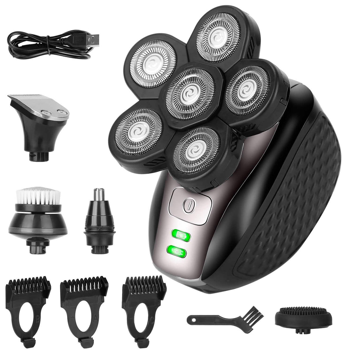 5-in-1 Electric Razor For Bald Men-5-in-1 Electric Razor For Bald Men