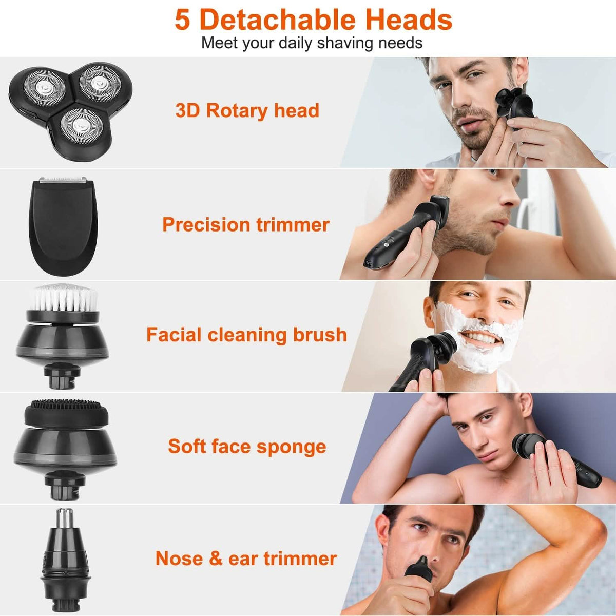 5-in-1 Electric Razor Shaver-5-in-1 Electric Razor Shaver