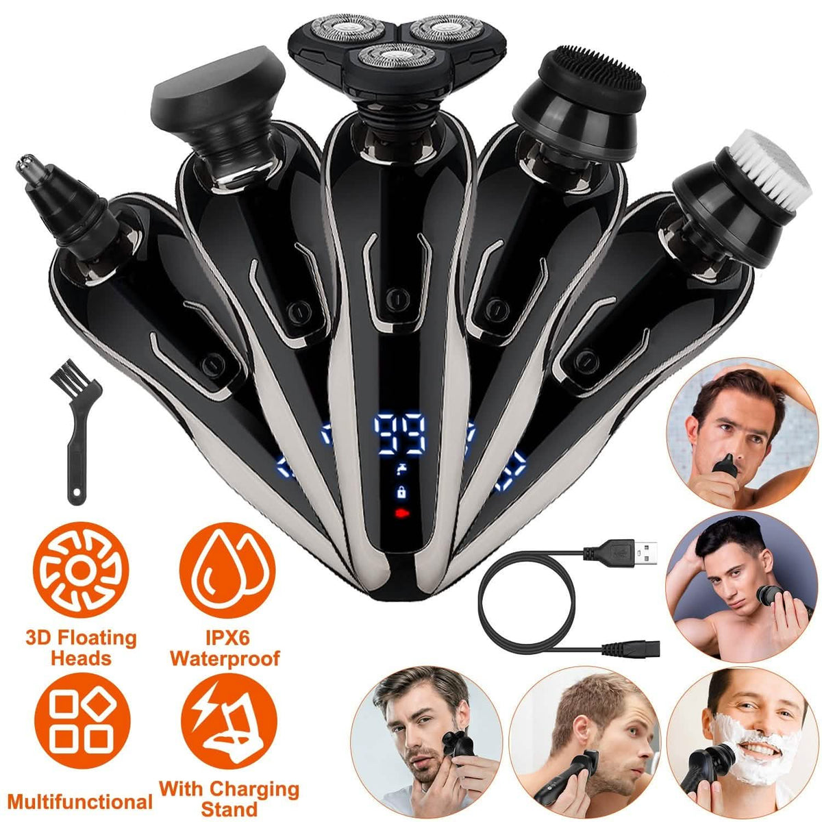 5-in-1 Electric Razor Shaver-5-in-1 Electric Razor Shaver