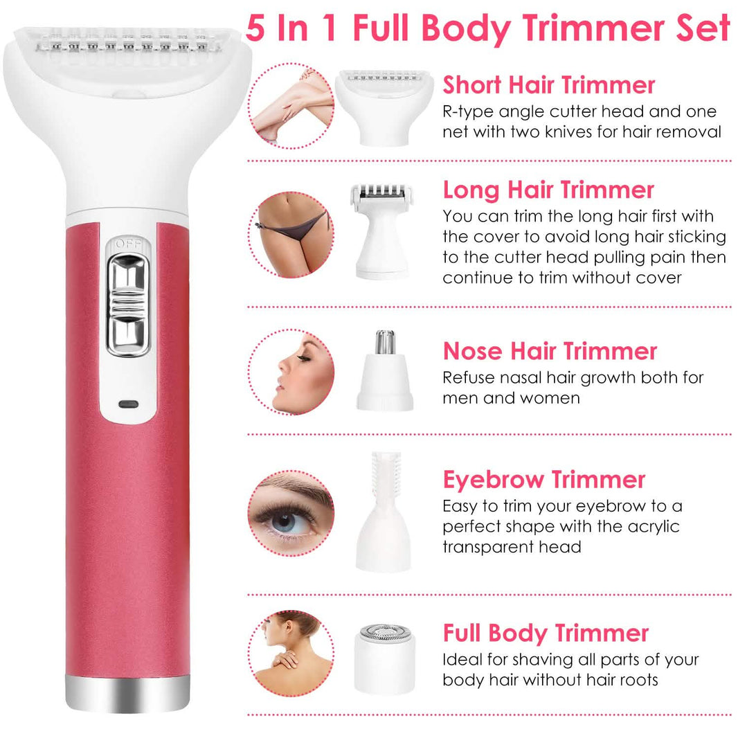 5-in-1 Lady Electric Razor-5-in-1 Lady Electric Razor