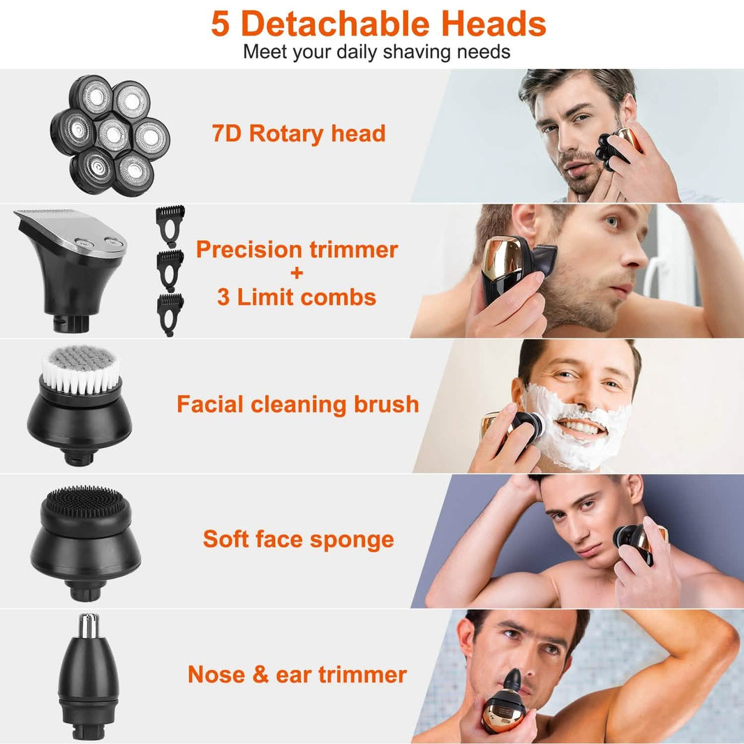5-in-1 Rechargeable Cordless Trimmer Shaver Kit-5-in-1 Rechargeable Cordless Trimmer Shaver Kit