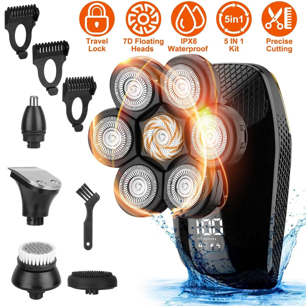 5-in-1 Rechargeable Cordless Trimmer Shaver Kit-5-in-1 Rechargeable Cordless Trimmer Shaver Kit