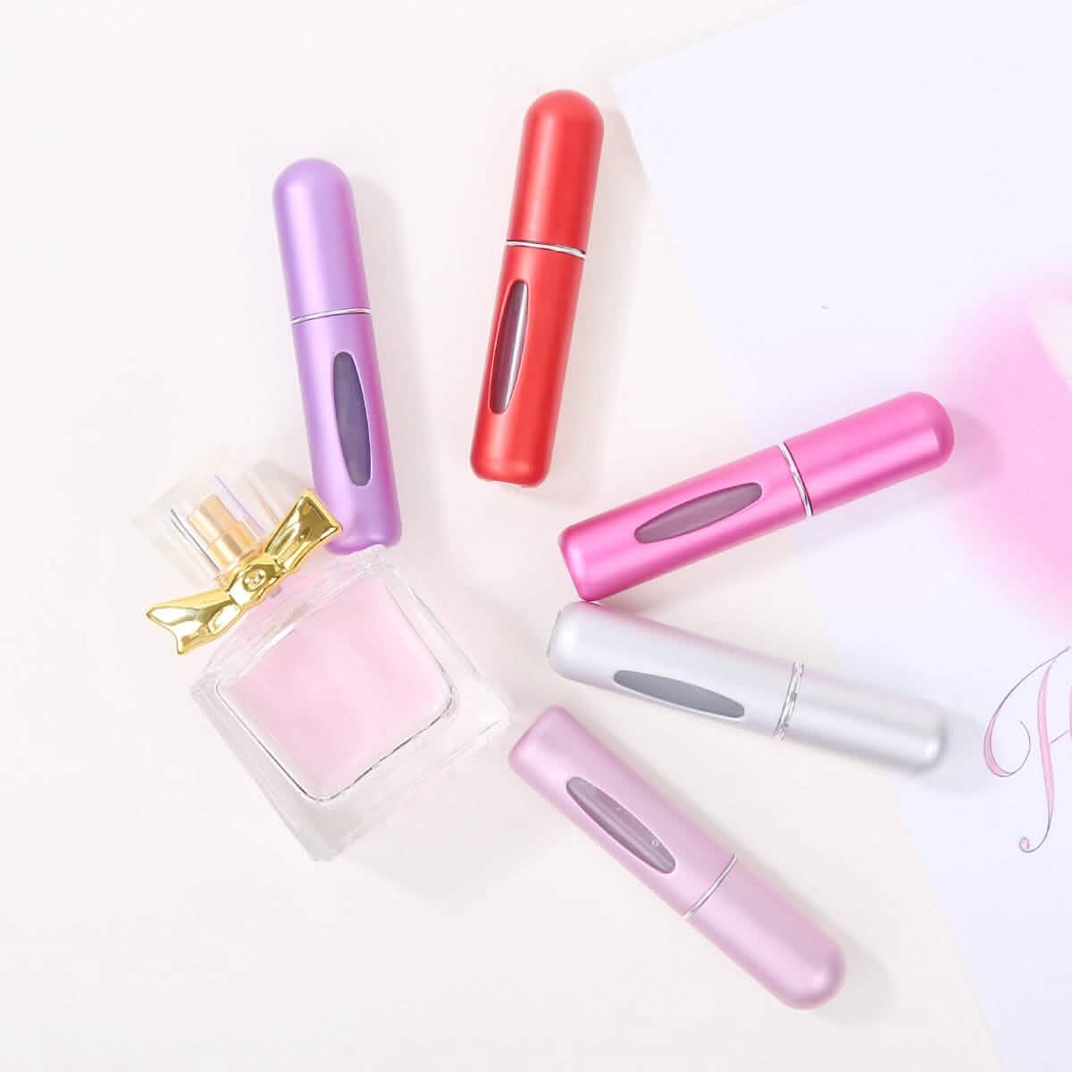 5-Pack: 0.17 Oz Matte Mini Perfume Atomizers-5-Pack: 0.17 Oz Matte Mini Perfume Atomizers