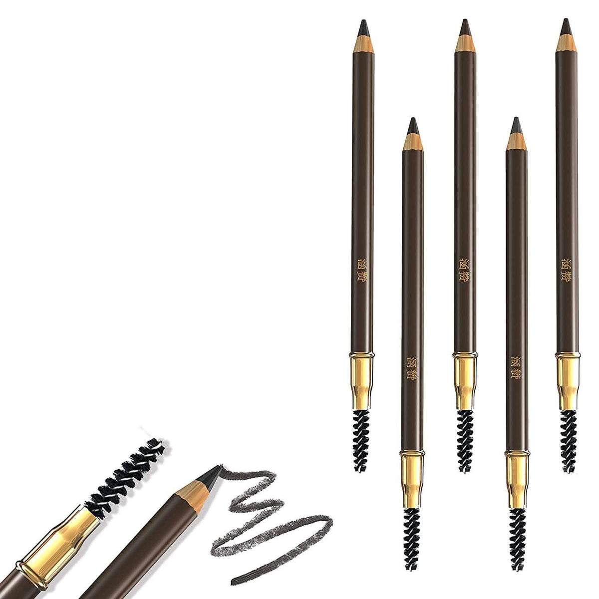 5-Pack: Eyebrow Pencil Longlasting Waterproof Durable Liner-5-Pack: Eyebrow Pencil Longlasting Waterproof Durable Liner