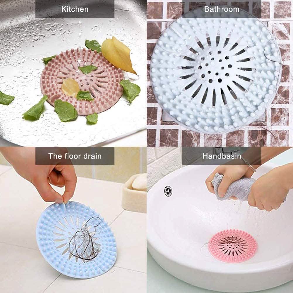 5-Pack: Silicone Hair Stopper-5-Pack: Silicone Hair Stopper