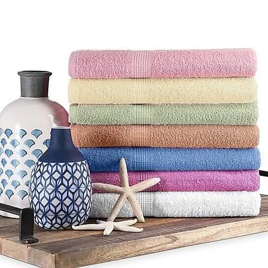 5-Pack: Super Absorbent 100% Cotton Bath Towels-5-Pack: Super Absorbent 100% Cotton Bath Towels