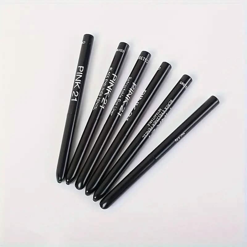 5-Pack: Waterproof and Sweat-Proof Black Eyeliner Pencil-5-Pack: Waterproof and Sweat-Proof Black Eyeliner Pencil