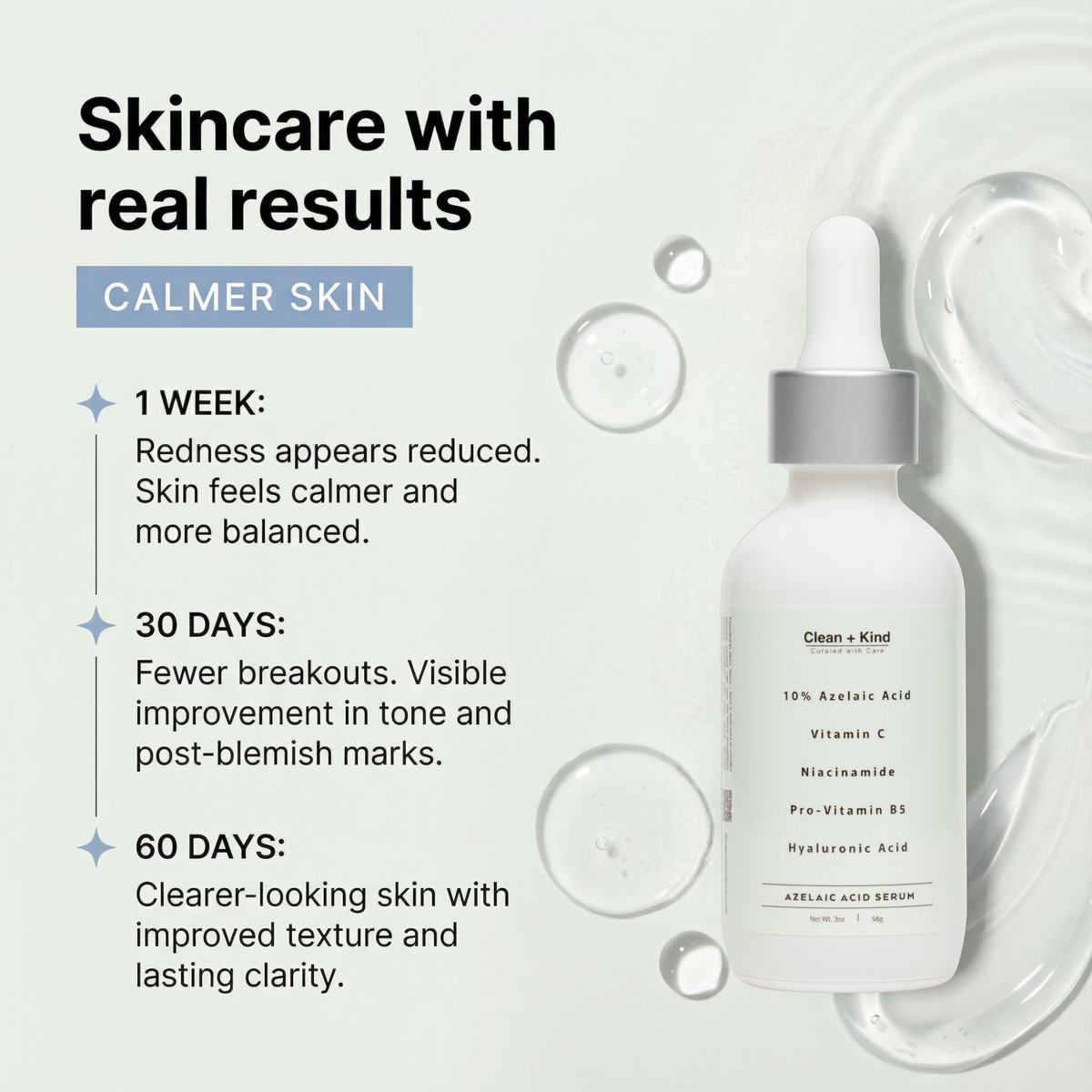 Azelaic Acid Serum 10% — Silicone-Free, Fragrance-Free, 2 oz-Azelaic Acid Serum 10% — Silicone-Free, Fragrance-Free, 2 oz