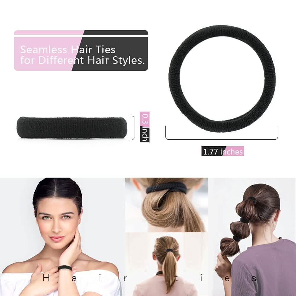 50-Pack: Dreamlover Black Hair Bands-50-Pack: Dreamlover Black Hair Bands