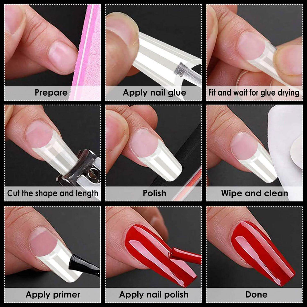 500-Piece: Long False Finger Nails-500-Piece: Long False Finger Nails