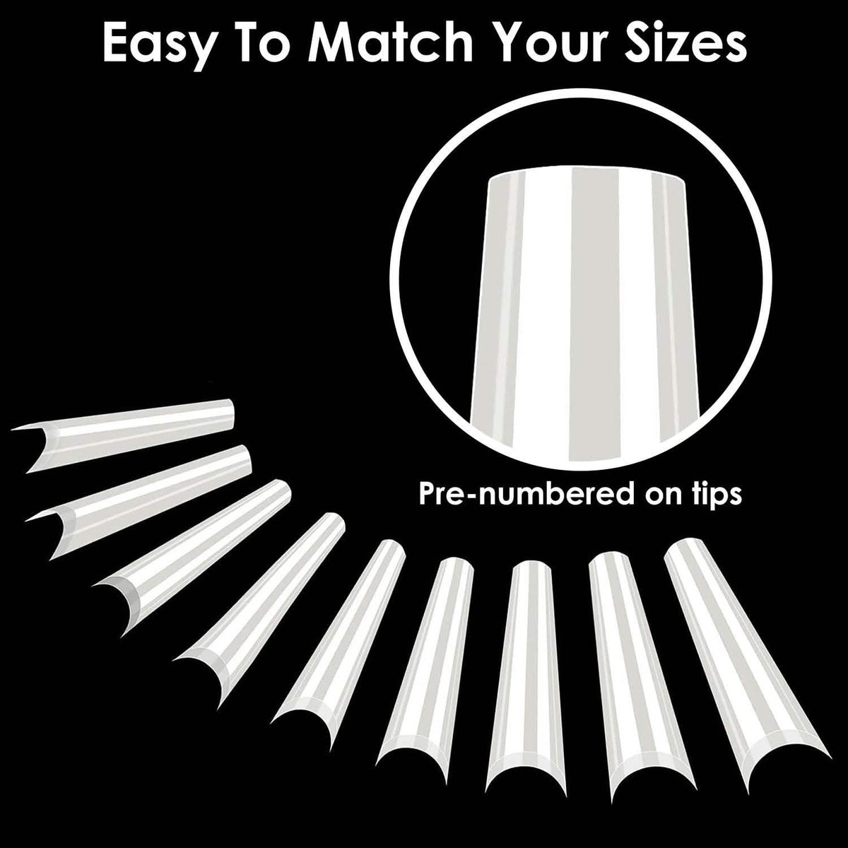 500-Piece: Long False Finger Nails-500-Piece: Long False Finger Nails