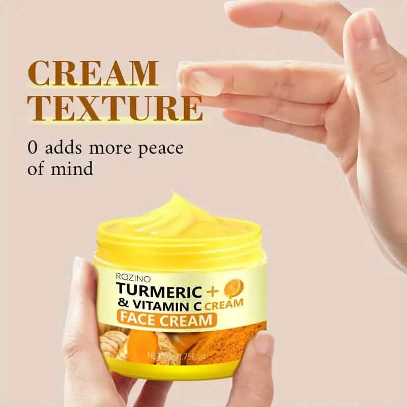50g/1.75 Oz Turmeric + Vitamin C Face Cream with Hyaluronic Acid-50g/1.75 Oz Turmeric + Vitamin C Face Cream with Hyaluronic Acid