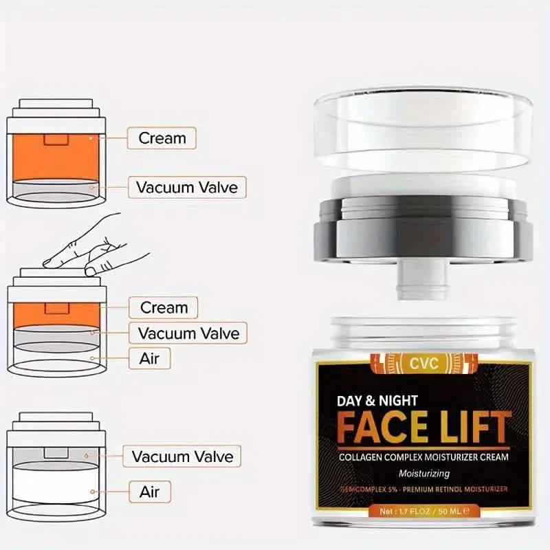 50ml Revitalizing Face Lift Cream - Visibly Firms, Lifts, and Hydrates with Hyaluronic Acid, Collagen-50ml Revitalizing Face Lift Cream - Visibly Firms, Lifts, and Hydrates with Hyaluronic Acid, Collagen