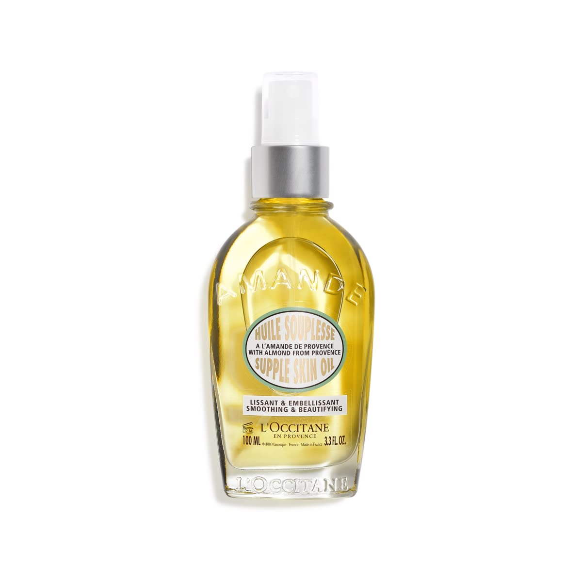 L'OCCITANE Almond Body Oil, Moisturizes, Nourishes, Hydrates, Softens Dry Skin, Absorbs Fast, Lightweight, Non-Greasy, Luxurious Post-Shower Skincare-L'OCCITANE Almond Body Oil, Moisturizes, Nourishes, Hydrates, Softens Dry Skin, Absorbs Fast, Lightweight, Non-Greasy, Luxurious Post-Shower Skincare