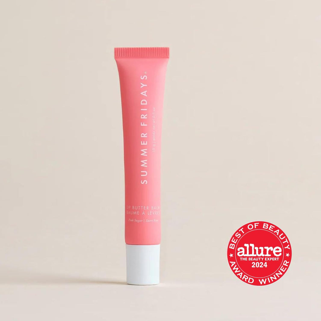 Summer Fridays Lip Butter Balm - Moisturizing Lip Gloss for Instant Shine + Sheer Color - With Nourishing Shea Butter - Everyday Makeup + Skin Care Summer Essentials - Vegan - Pink Sugar (.5 Oz)-Summer Fridays Lip Butter Balm - Moisturizing Lip Gloss for Instant Shine + Sheer Color - With Nourishing Shea Butter - Everyday Makeup + Skin Care Summer Essentials - Vegan - Pink Sugar (.5 Oz)