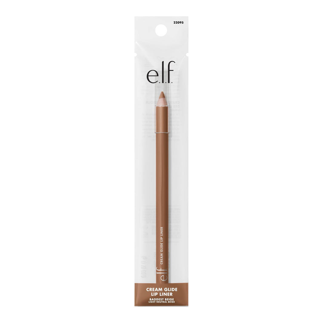 e.l.f. Cream Glide Lip Liner, Highly-Pigmented Pencil For Shaping & Sculpting Lips, Semi-Matte Finish, Vegan & Cruelty-Free-e.l.f. Cream Glide Lip Liner, Highly-Pigmented Pencil For Shaping & Sculpting Lips, Semi-Matte Finish, Vegan & Cruelty-Free