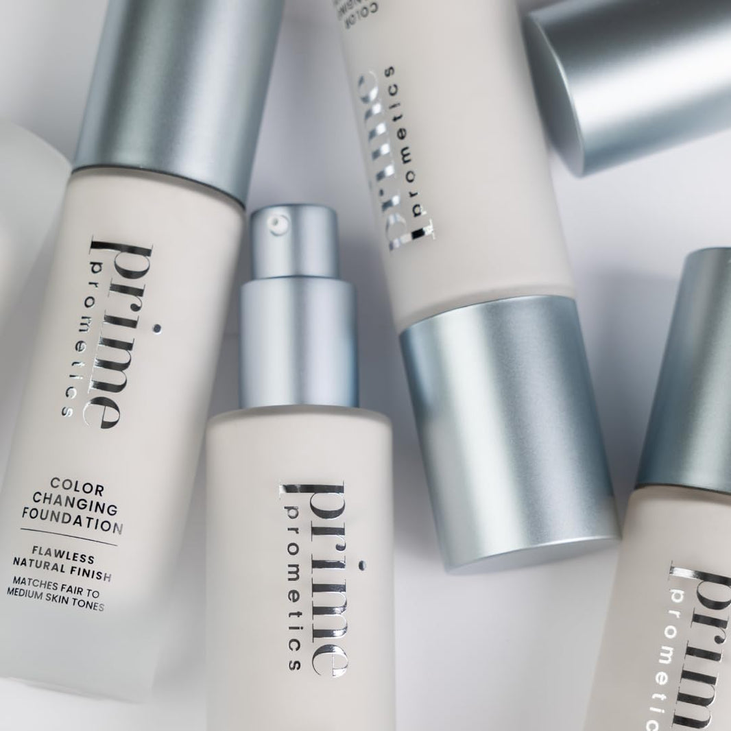 Prime Prometics Color Changing Foundation for Mature Women – Instantly Adapts to Your Skin Tone – Buildable Light-to-Medium Coverage – 12-Hour Wear – Natural Dewy Finish – Hypoallergenic-Prime Prometics Color Changing Foundation for Mature Women – Instantly Adapts to Your Skin Tone – Buildable Light-to-Medium Coverage – 12-Hour Wear – Natural Dewy Finish – Hypoallergenic