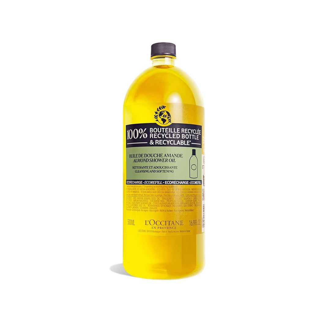 L'OCCITANE Cleansing & Softening Almond Shower Oil, Body Wash & Shaving Base Purifies & Smooths Without Drying Skin, Milky Lather, Nourishing Skincare-L'OCCITANE Cleansing & Softening Almond Shower Oil, Body Wash & Shaving Base Purifies & Smooths Without Drying Skin, Milky Lather, Nourishing Skincare