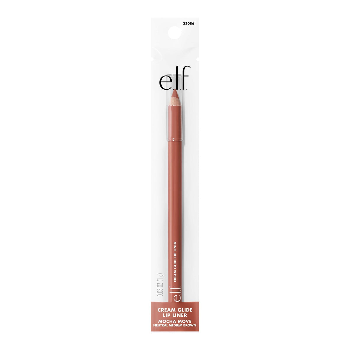 e.l.f. Cream Glide Lip Liner, Highly-Pigmented Pencil For Shaping & Sculpting Lips, Semi-Matte Finish, Vegan & Cruelty-Free-e.l.f. Cream Glide Lip Liner, Highly-Pigmented Pencil For Shaping & Sculpting Lips, Semi-Matte Finish, Vegan & Cruelty-Free