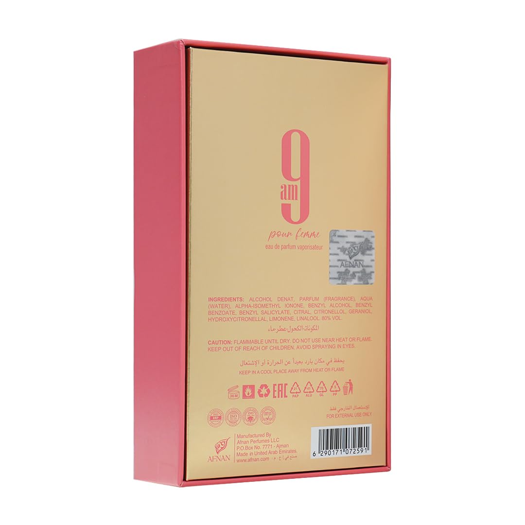 Afnan 9 PM For Men Eau De Parfum, 3.4 Fl. Oz-Afnan 9 PM For Men Eau De Parfum, 3.4 Fl. Oz