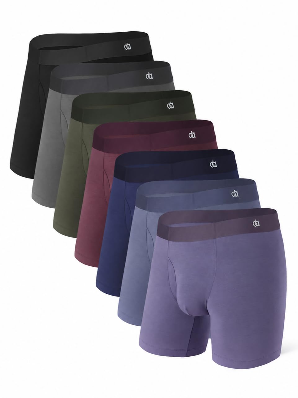 DAVID ARCHY Men's Ultra Soft Underwear Modal Boxer Briefs Slim Fit 6.5" | Second Skin Fabric Breathable, Smooth Low-Profile Waistband, Easy Access Side Fly, Tagless Anti Chafing for All-day Comfort-DAVID ARCHY Men's Ultra Soft Underwear Modal Boxer Briefs Slim Fit 6.5" | Second Skin Fabric Breathable, Smooth Low-Profile Waistband, Easy Access Side Fly, Tagless Anti Chafing for All-day Comfort
