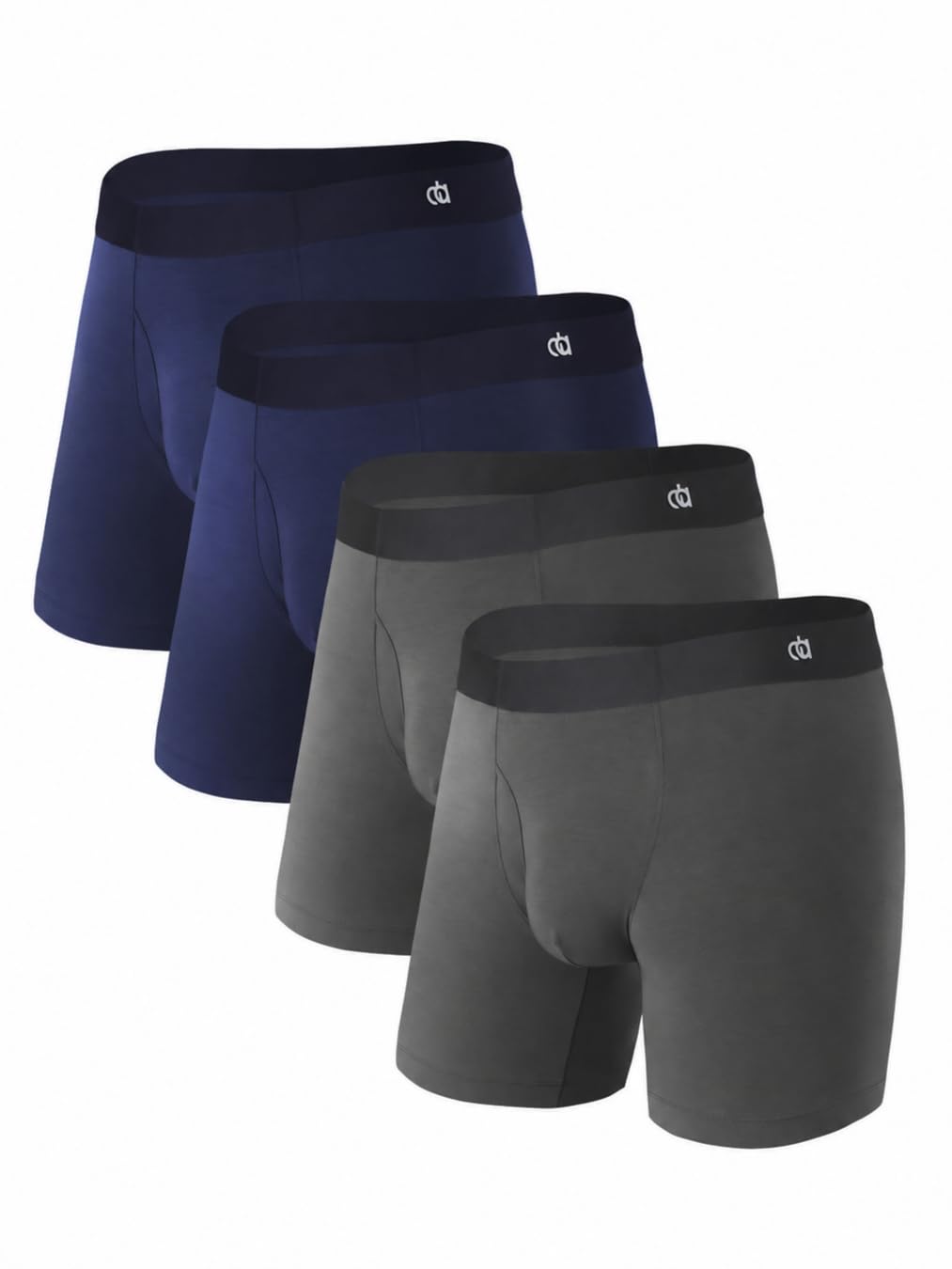 DAVID ARCHY Men's Ultra Soft Underwear Modal Boxer Briefs Slim Fit 6.5" | Second Skin Fabric Breathable, Smooth Low-Profile Waistband, Easy Access Side Fly, Tagless Anti Chafing for All-day Comfort-DAVID ARCHY Men's Ultra Soft Underwear Modal Boxer Briefs Slim Fit 6.5" | Second Skin Fabric Breathable, Smooth Low-Profile Waistband, Easy Access Side Fly, Tagless Anti Chafing for All-day Comfort