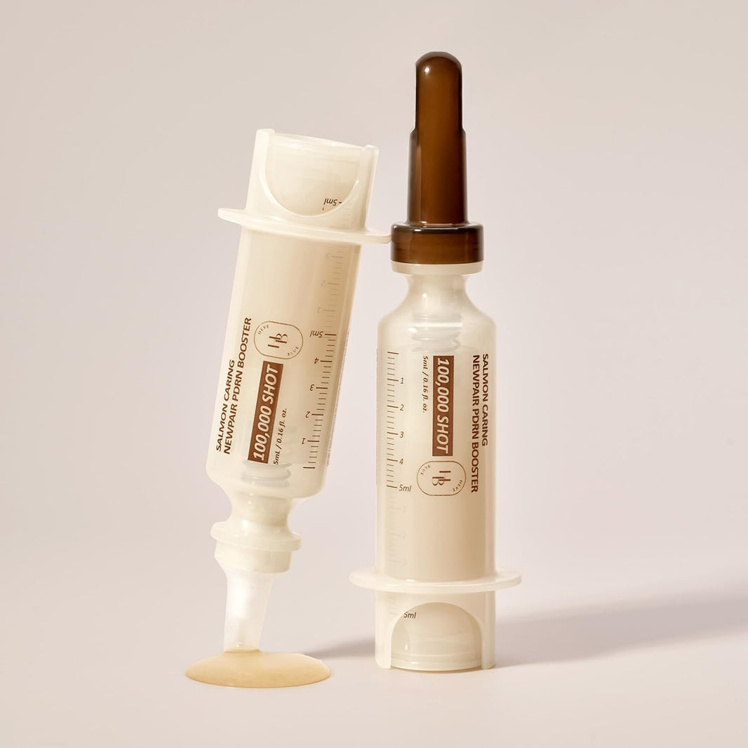 HEVEBLUE Salmon Caring Newpair PDRN Booster 100,000 Shot Essence-HEVEBLUE Salmon Caring Newpair PDRN Booster 100,000 Shot Essence