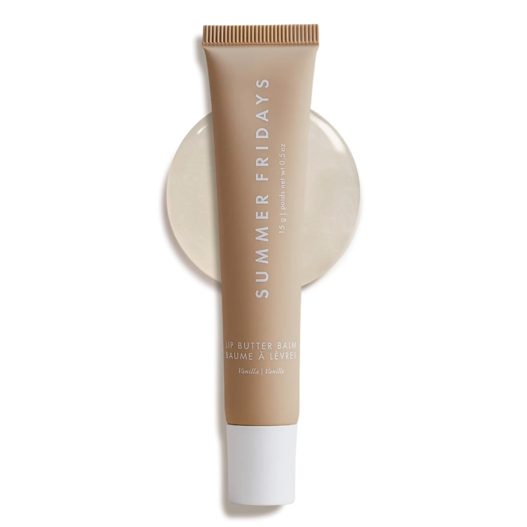 Summer Fridays Lip Butter Balm - Moisturizing Lip Gloss for Instant Shine + Sheer Color - With Nourishing Shea Butter - Everyday Makeup + Skin Care Summer Essentials - Vegan - Pink Sugar (.5 Oz)-Summer Fridays Lip Butter Balm - Moisturizing Lip Gloss for Instant Shine + Sheer Color - With Nourishing Shea Butter - Everyday Makeup + Skin Care Summer Essentials - Vegan - Pink Sugar (.5 Oz)